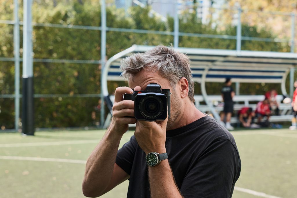 Simon Ozolins behind the camera 